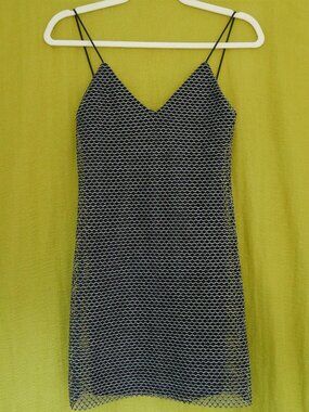 Subdued Black and Silver Mini-Dress, size S